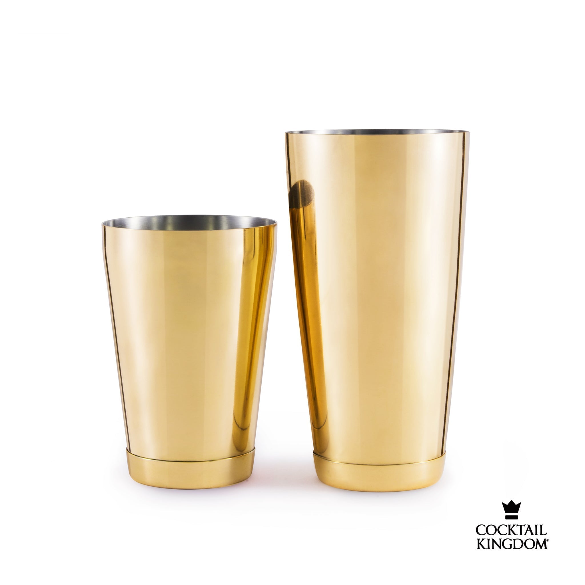 Set aus zwei Koriko® gewichteten Shaker-Tins – vergoldet