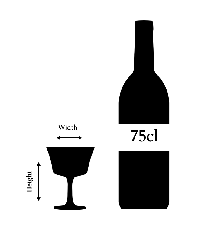 Copa de cóctel de champán negro Copa 20 cl Oro Nero Fizz