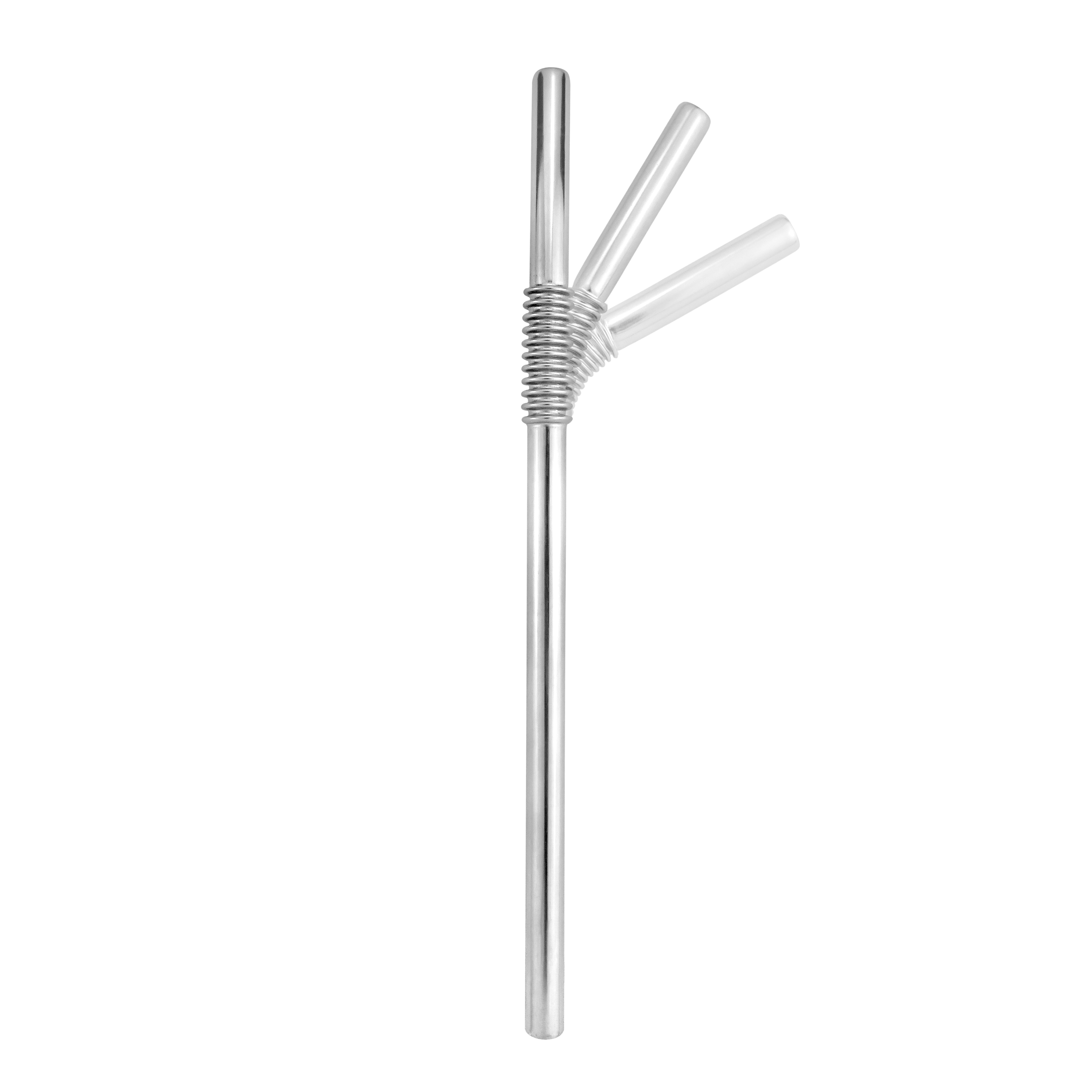 Pailles en acier inoxydable pliables