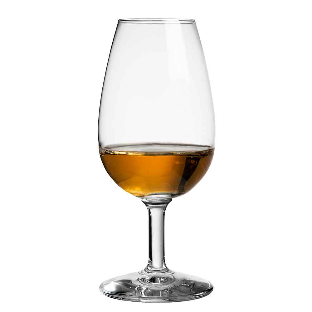 Vaso de cata de whisky y tapa de cristal de reloj de destilería de 14 cl