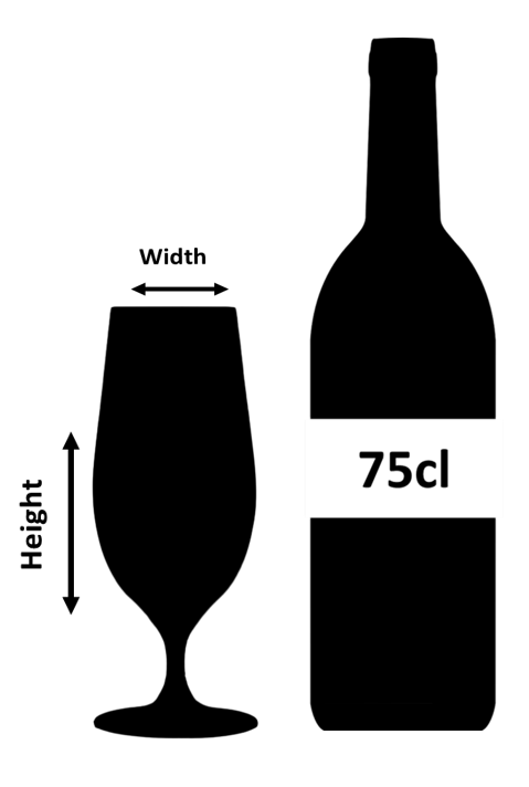 Verdot Bicchiere da birra in cristallo con stelo 46cl