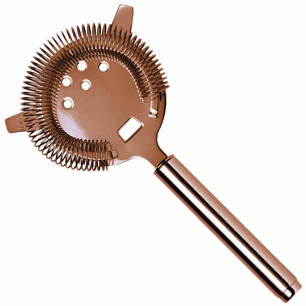 Hawthorne Cocktailsieb aus Roségold, 20 cm