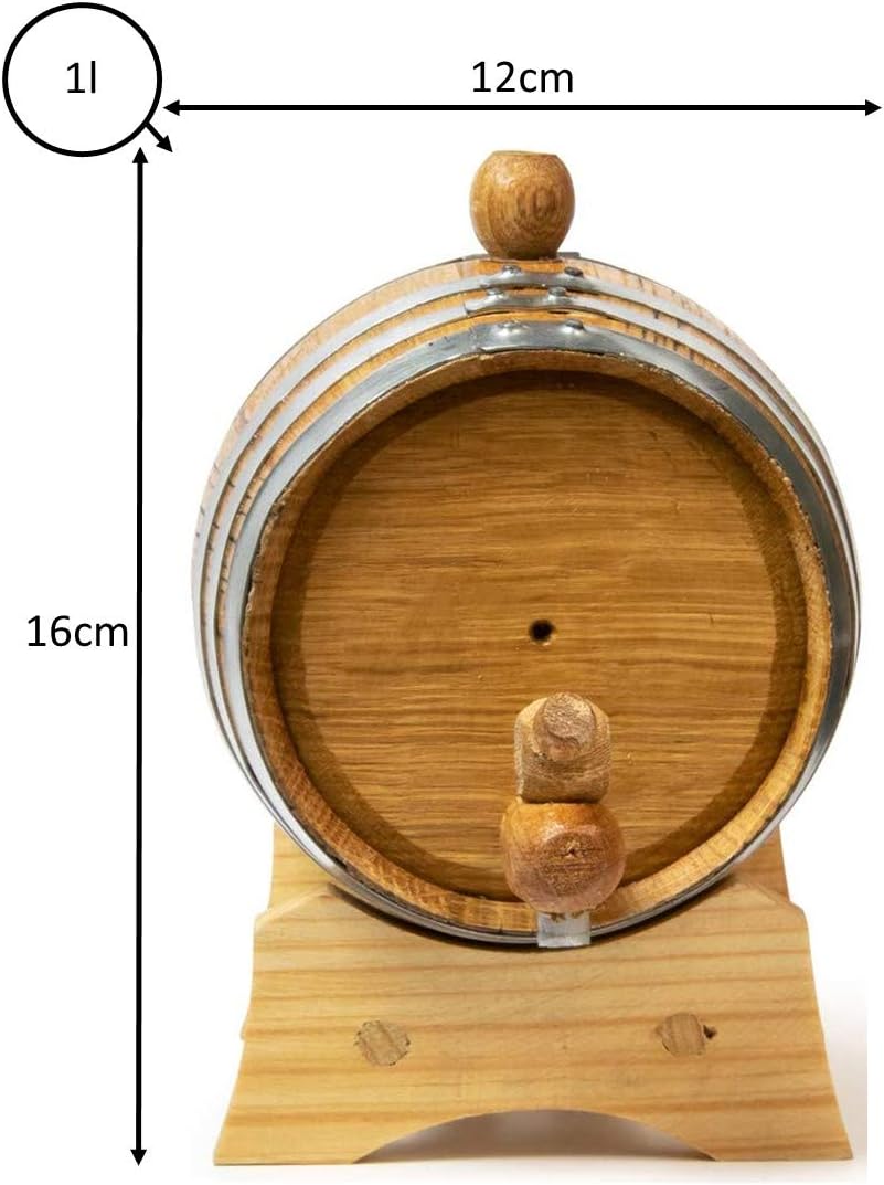 Barrica de 1 litro para cóctel con crianza en roble