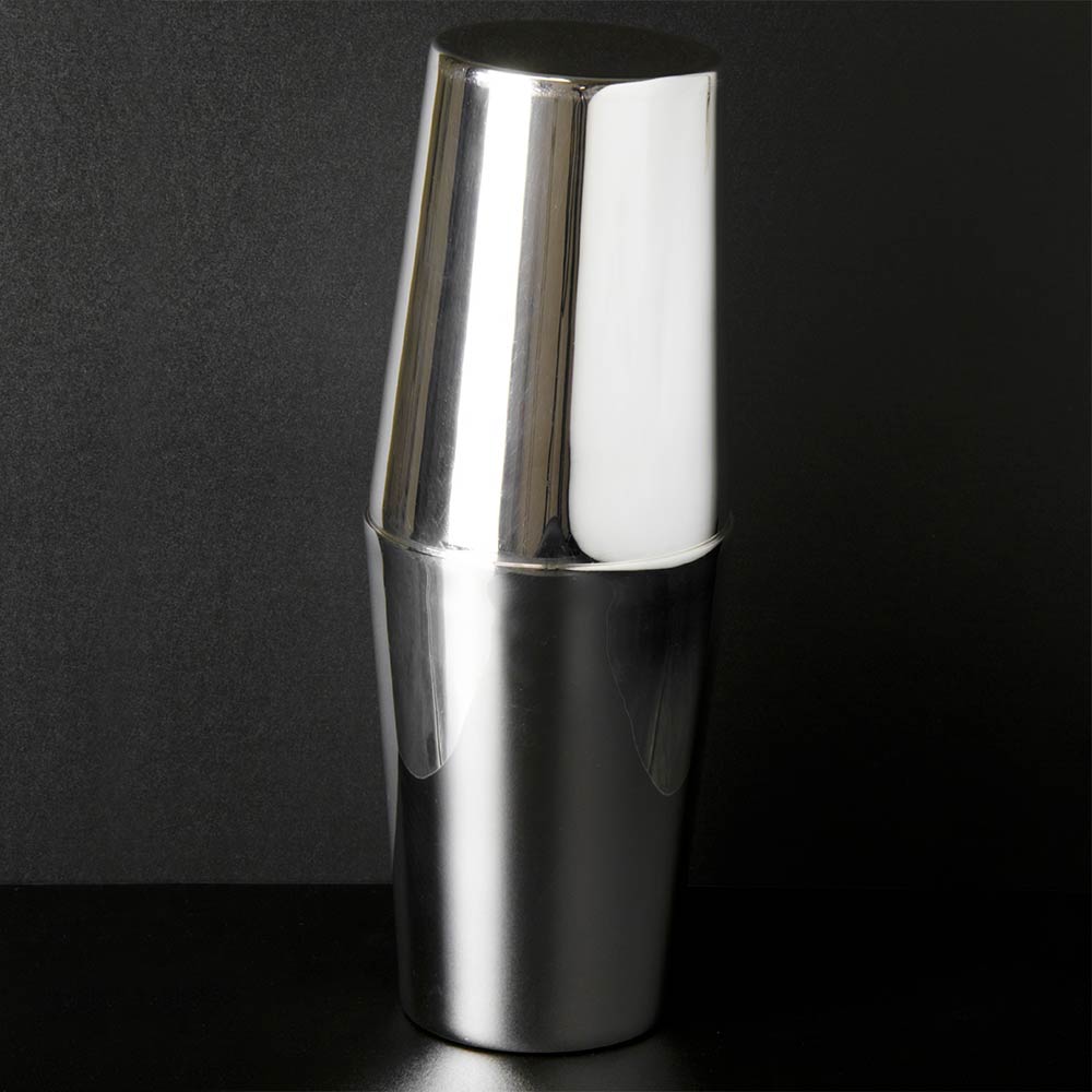 Classico Shaker da cocktail grande tin-on-tin placcato argento 1.5 Pint