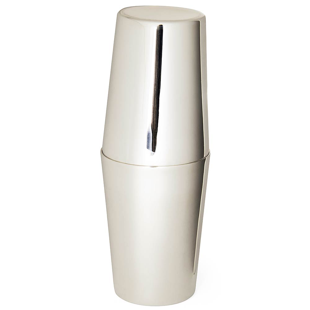Classico Shaker da cocktail grande tin-on-tin placcato argento 1.5 Pint