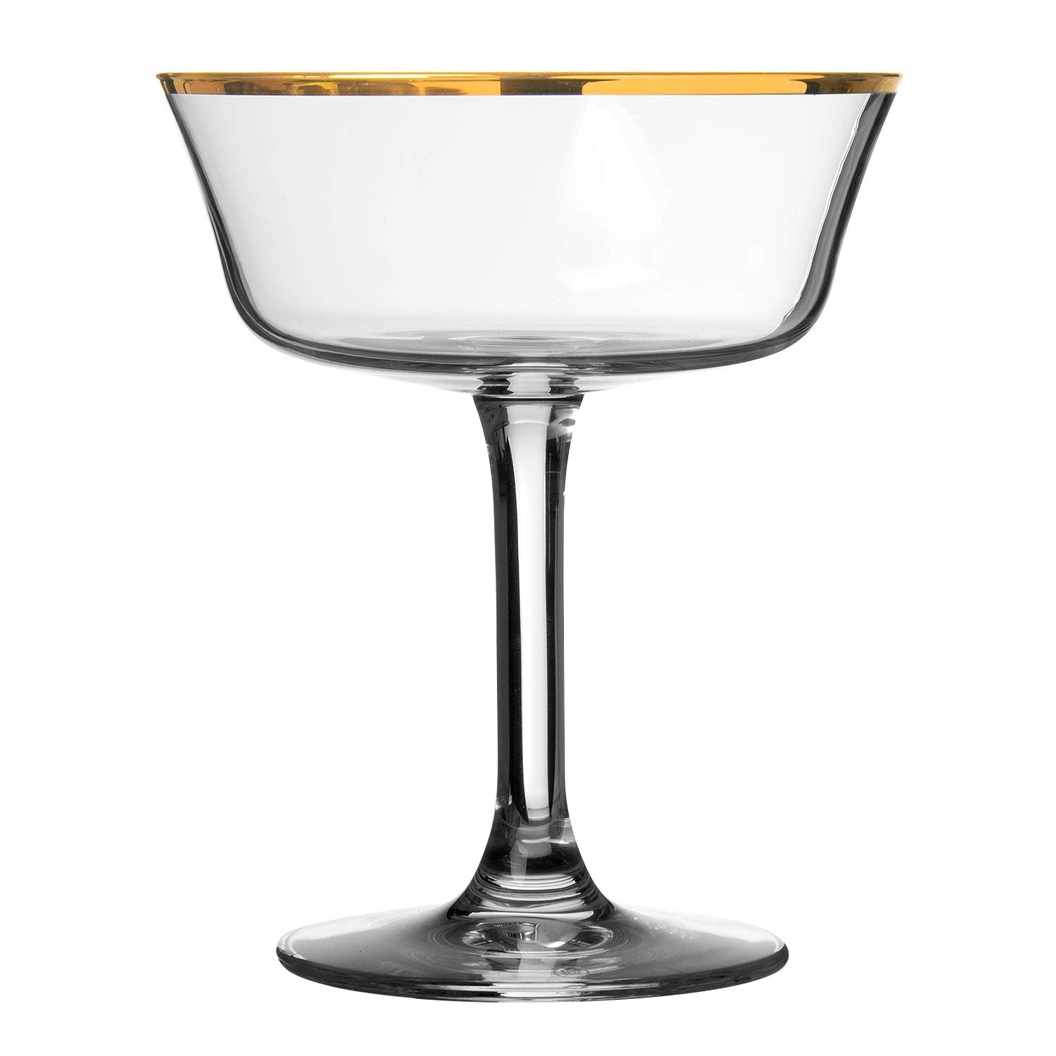 Coupe à champagne Fizzio à bord doré 26cl