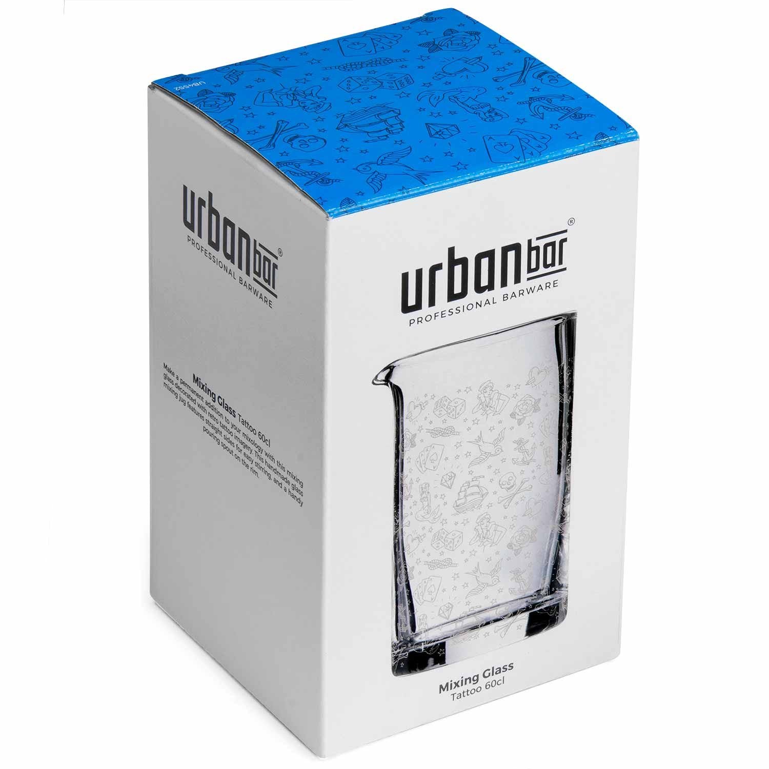 Jarra mezcladora de cócteles de vidrio Tattoo 60 cl
