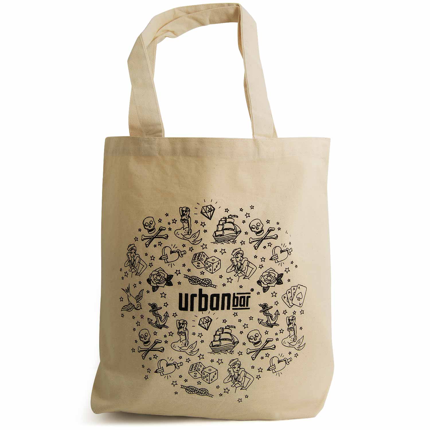 Tattoo Baumwolltasche 39cm x 42cm