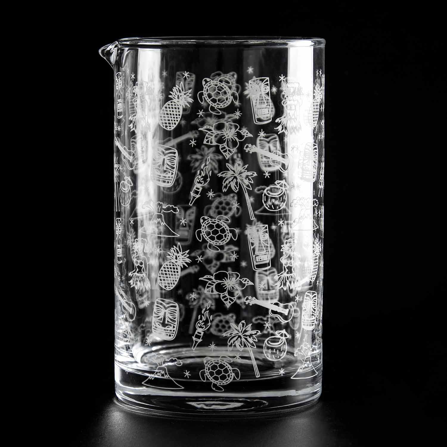 Jarra mezcladora de cócteles Tiki de cristal de 80 cl