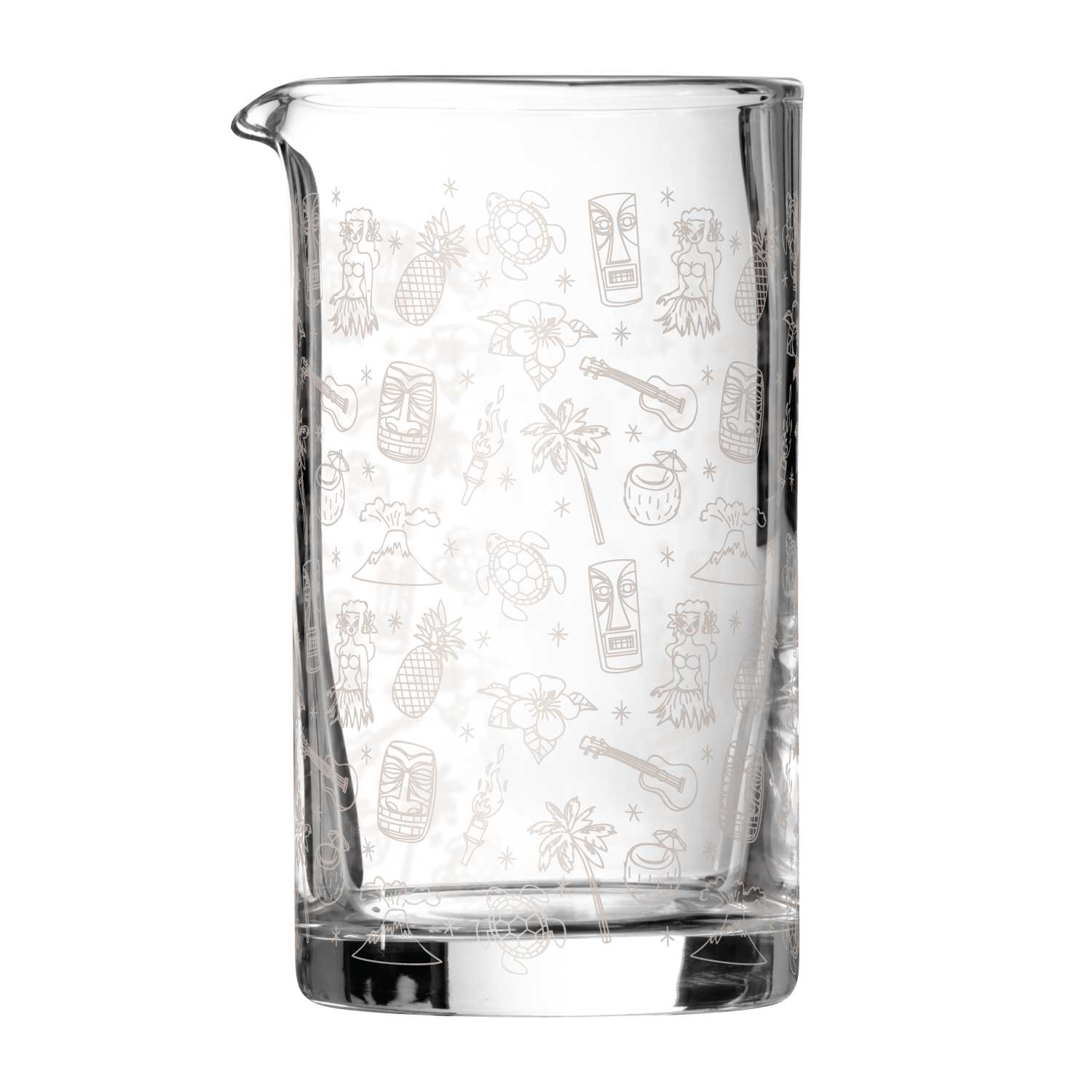 Jarra mezcladora de cócteles Tiki de cristal de 80 cl