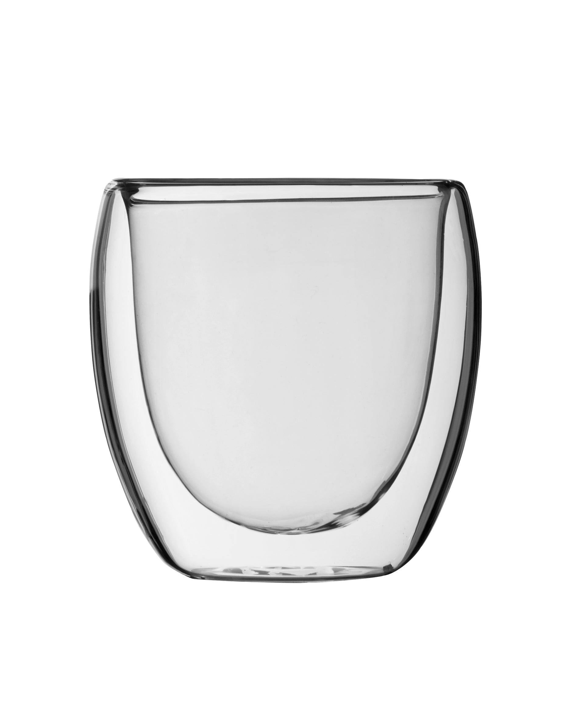 Vasos de café Napoli cortos de doble pared de 15 cl (caja de 2)