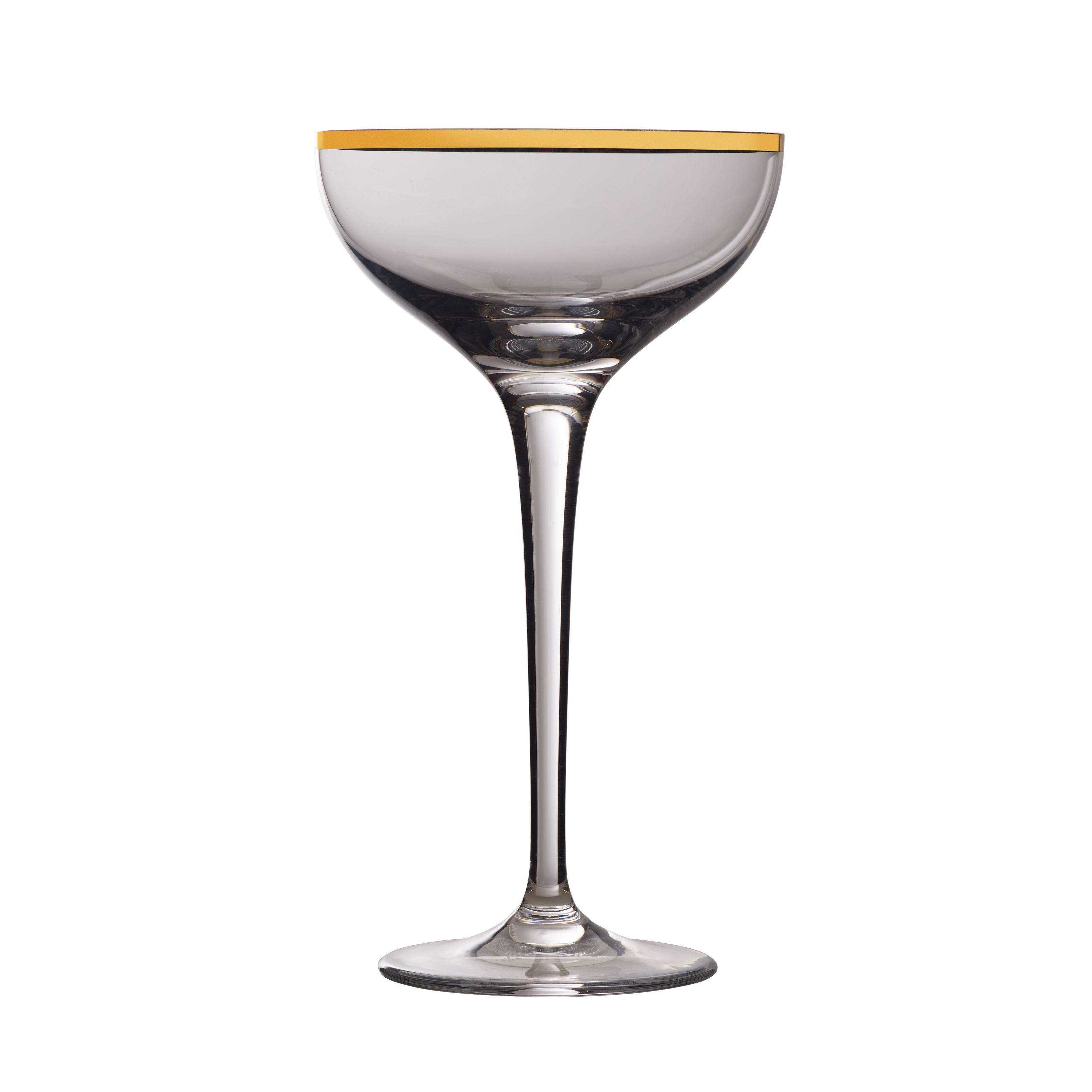 Copa coupe Alto con borde dorado 18cl - B4