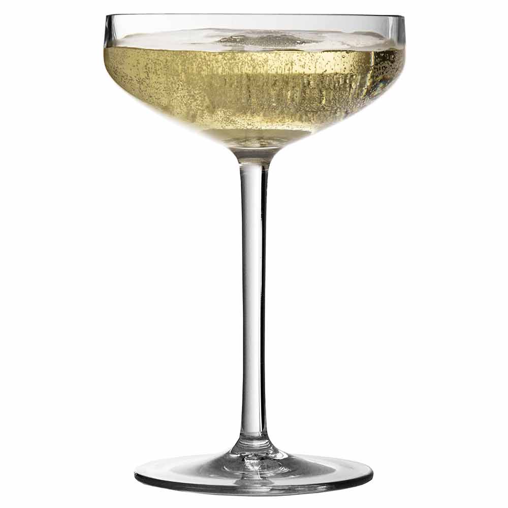 Iris Champagner-Untertasse aus bruchsicherem Kunststoff, Coupe, 28 cl