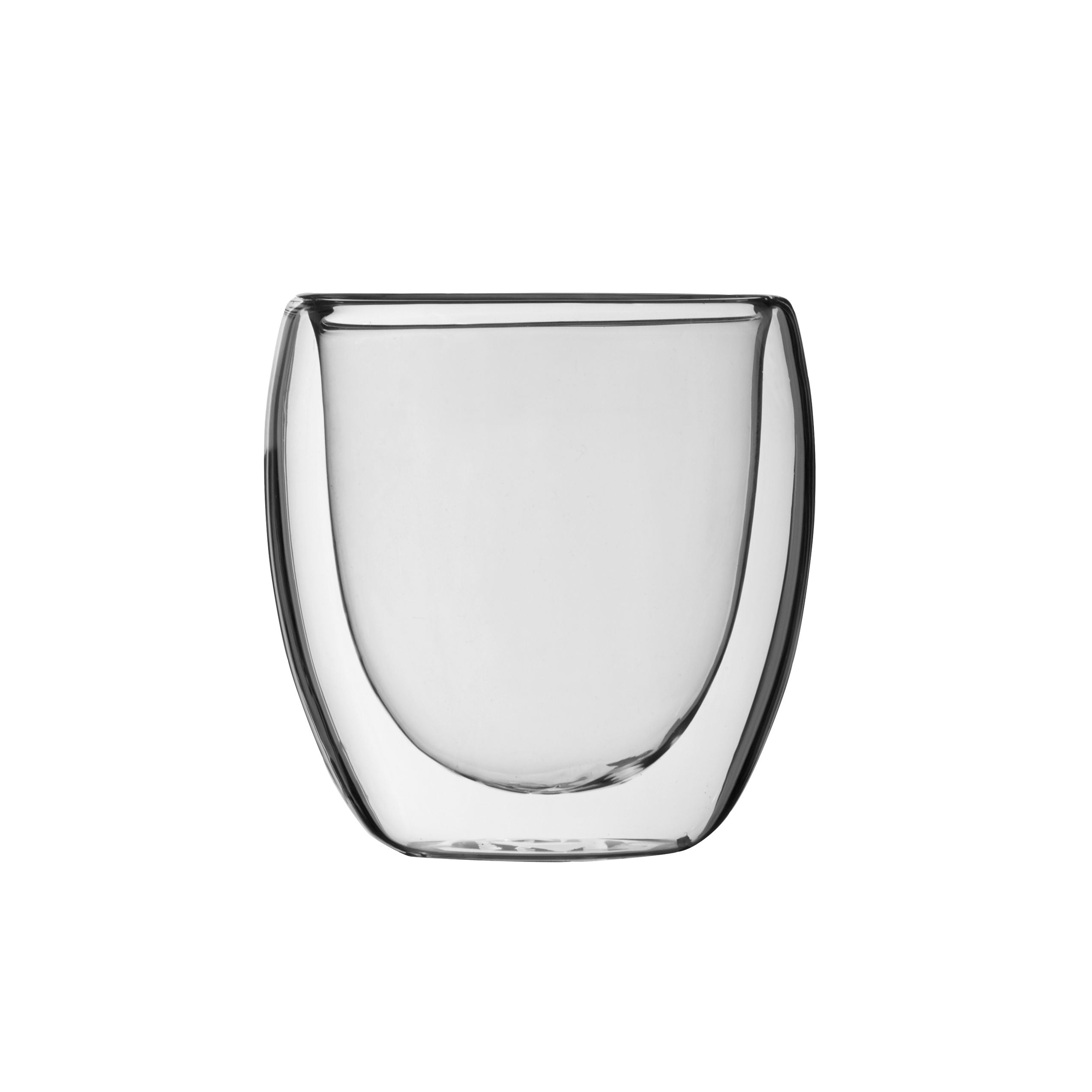 Vasos de café Napoli cortos de doble pared de 15 cl (caja de 2)