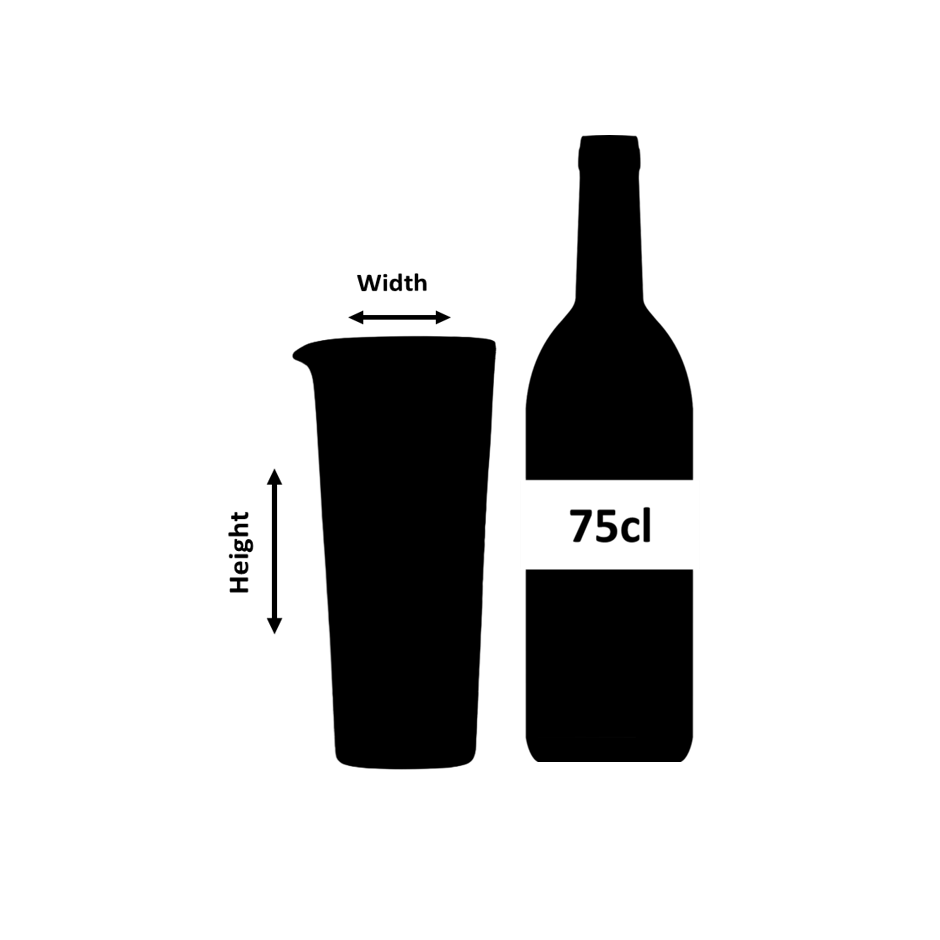 Vaso mezclador alto para cóctel Calabrese de 86 cl