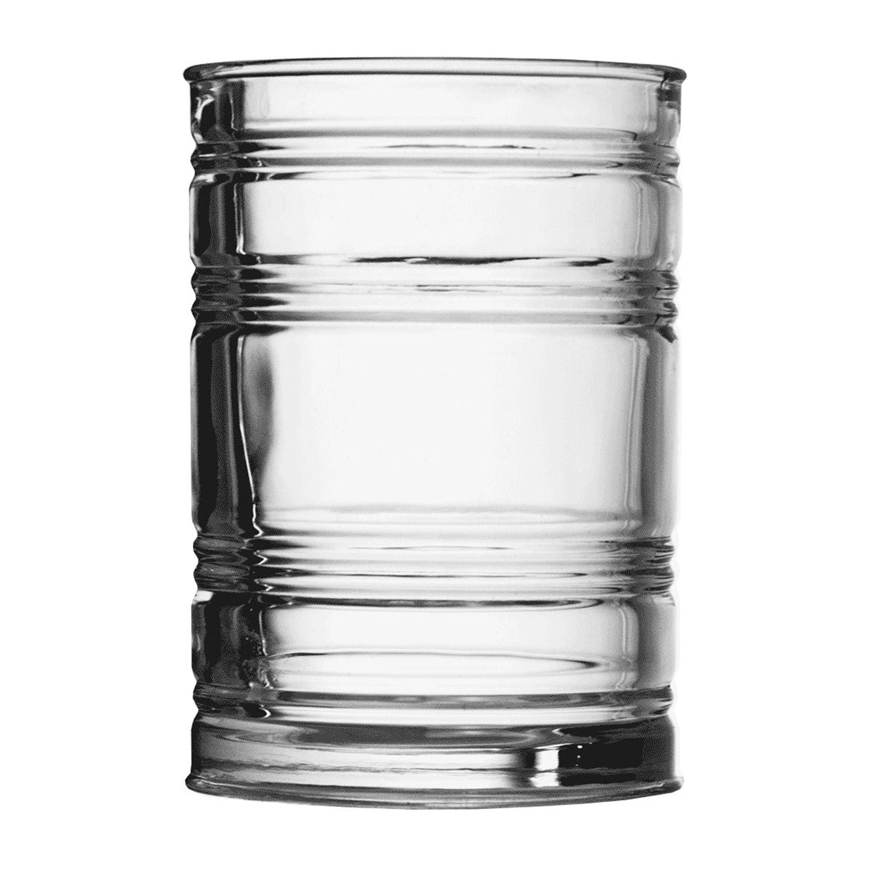 Glas Blechdose Becher 31cl