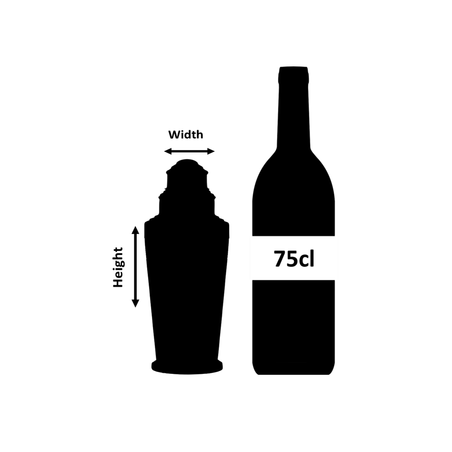 Coley 3-teiliger Shaker mit Fuß, poliert, 50 cl