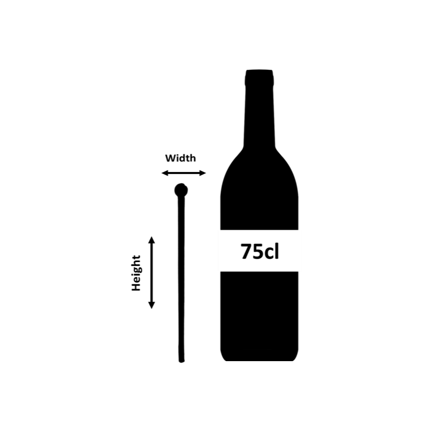 Agitador de vidrio grande de 18 cm (paquete de 6)