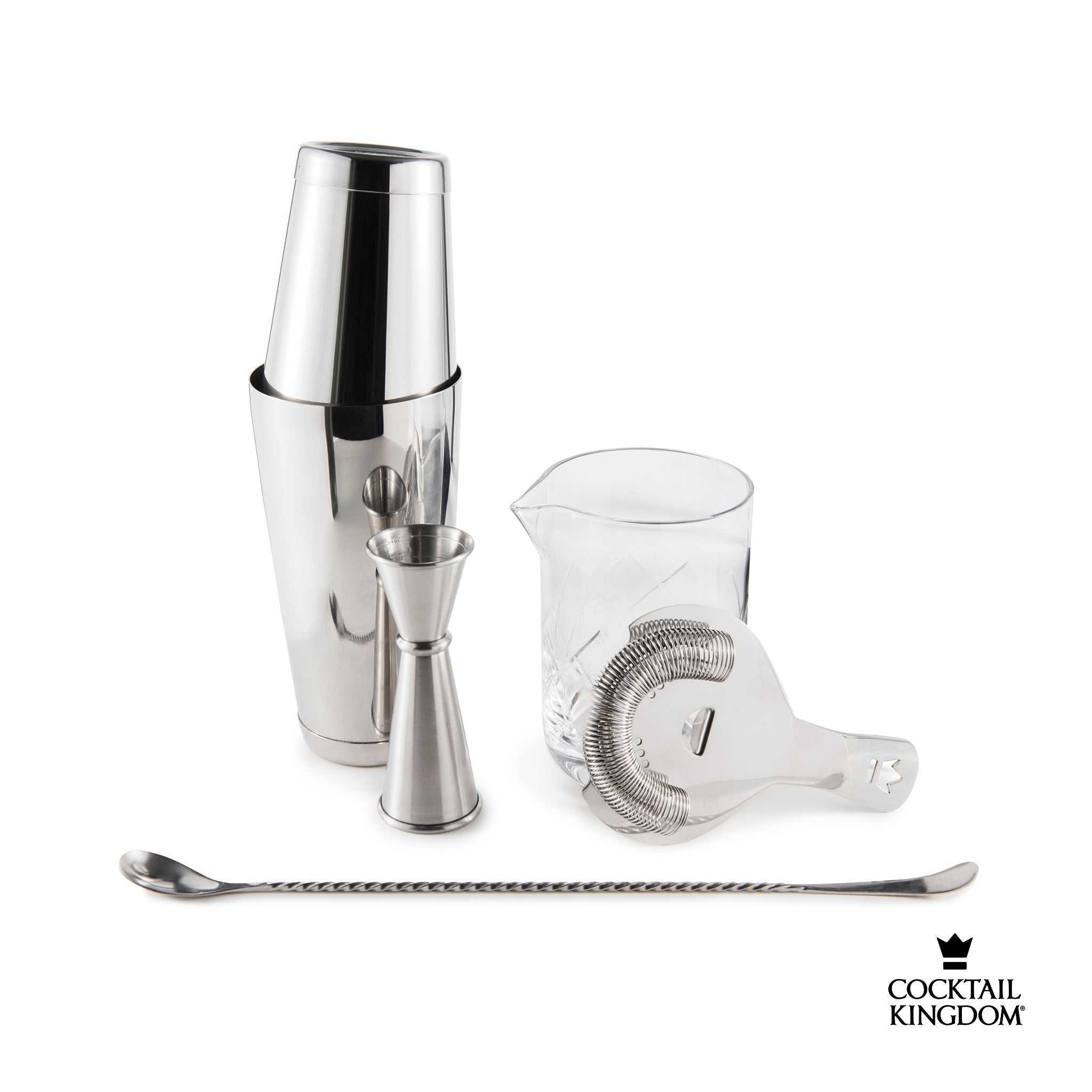 Cocktail Kingdom® Set à cocktail essentiel - Acier inoxydable