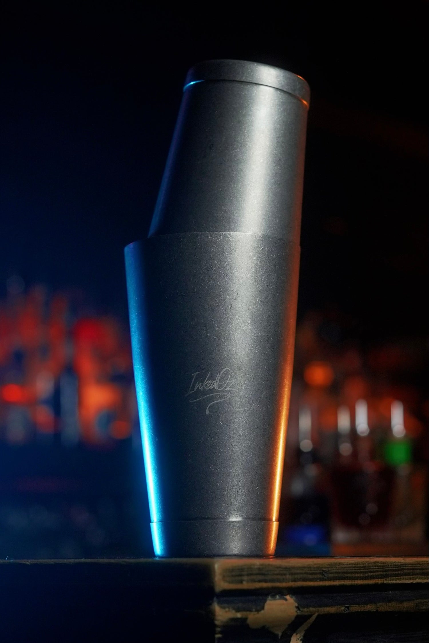 Geometric Tin-on-Tin Cocktail Shaker