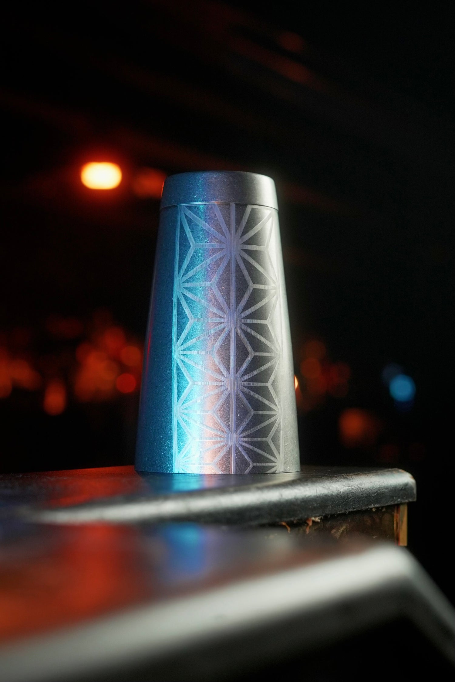 Geometric Tin-on-Tin Cocktail Shaker