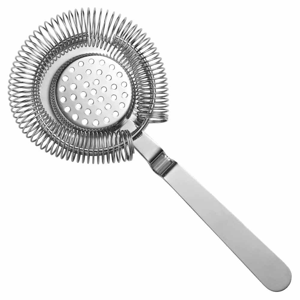 Calabrese Stainless Steel Hawthorne Cocktail Strainer 20.5cm