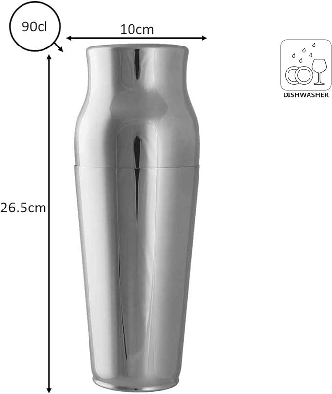 Calabrese Stainless Steel Cocktail Shaker 90cl