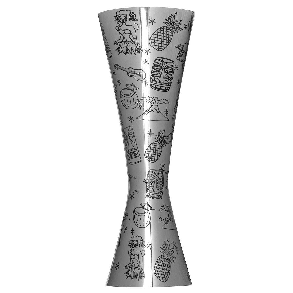 Jigger de acero inoxidable Tiki Aero® de 1 oz o 2 oz