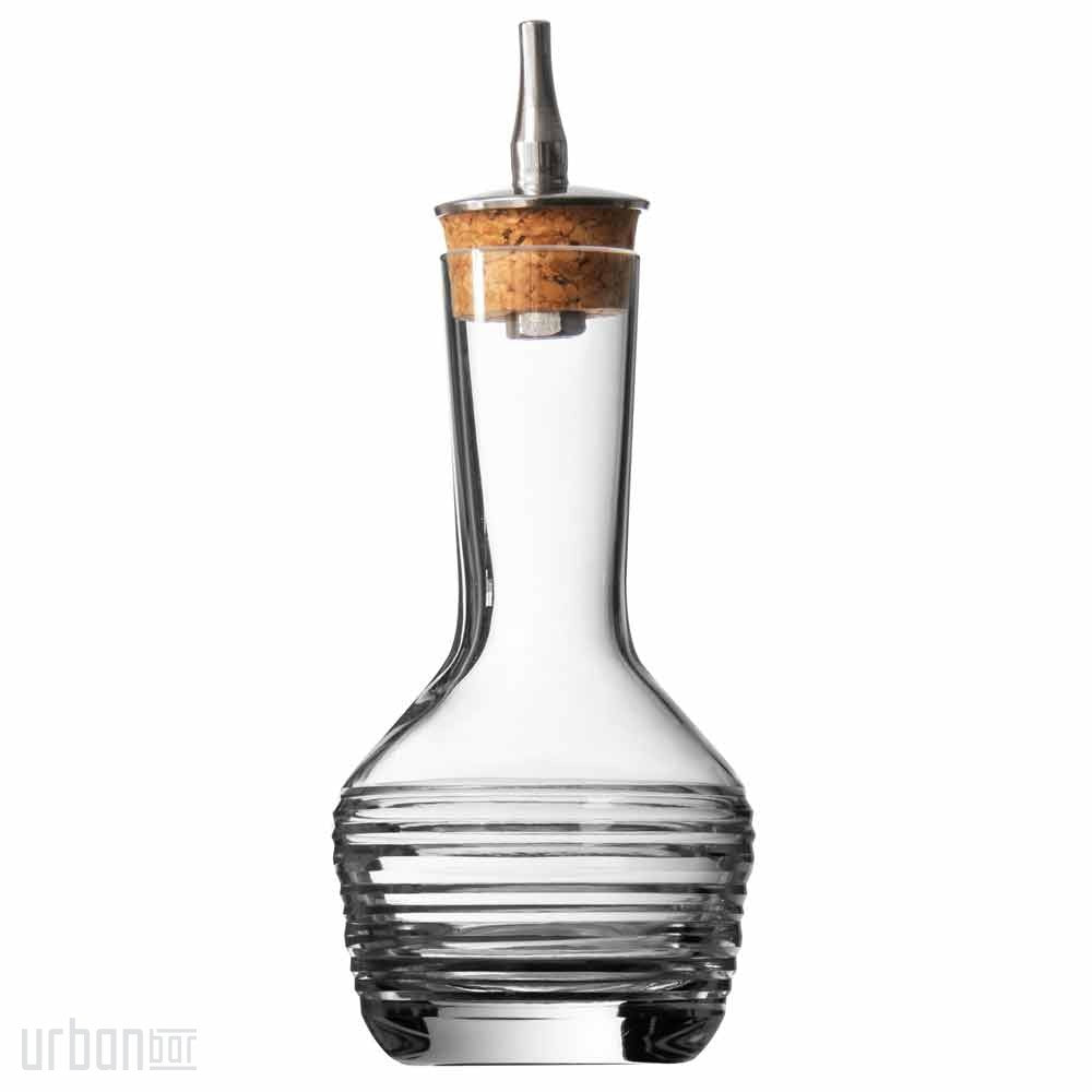 Handmade Crystal Bitters Bottle Horizontal Cut 9cl