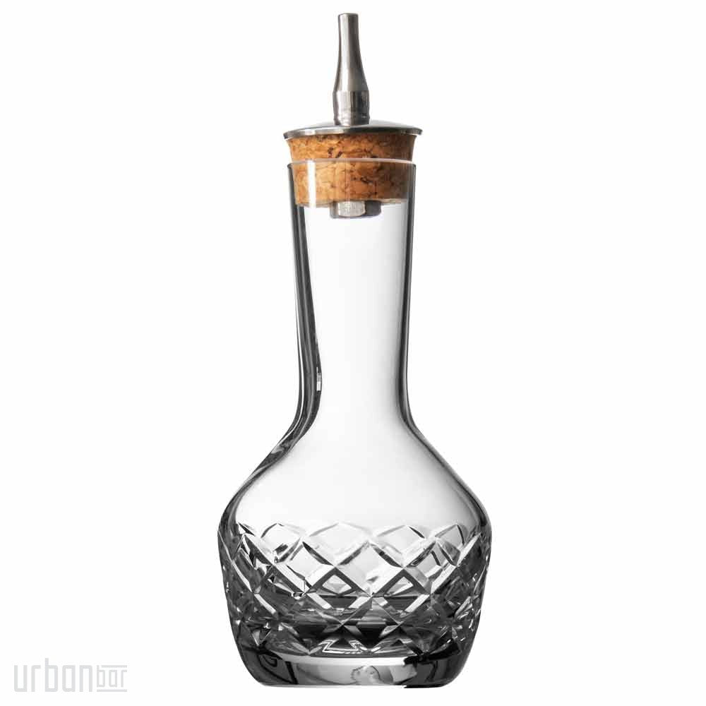 Handmade Crystal Bitters Bottle Diamond Cut 9cl
