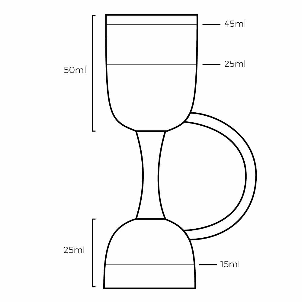 Coley® Copper Jigger 25ml/50ml