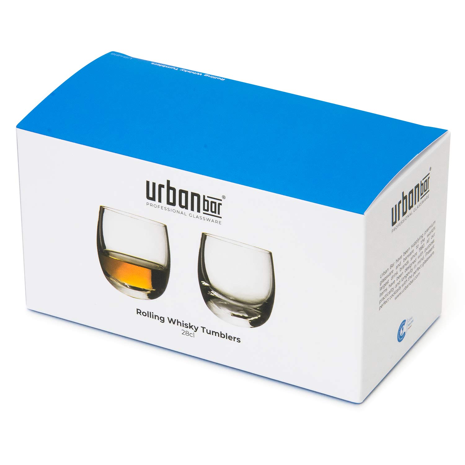 Rolling Whisky Glasses 28cl Gift Pack