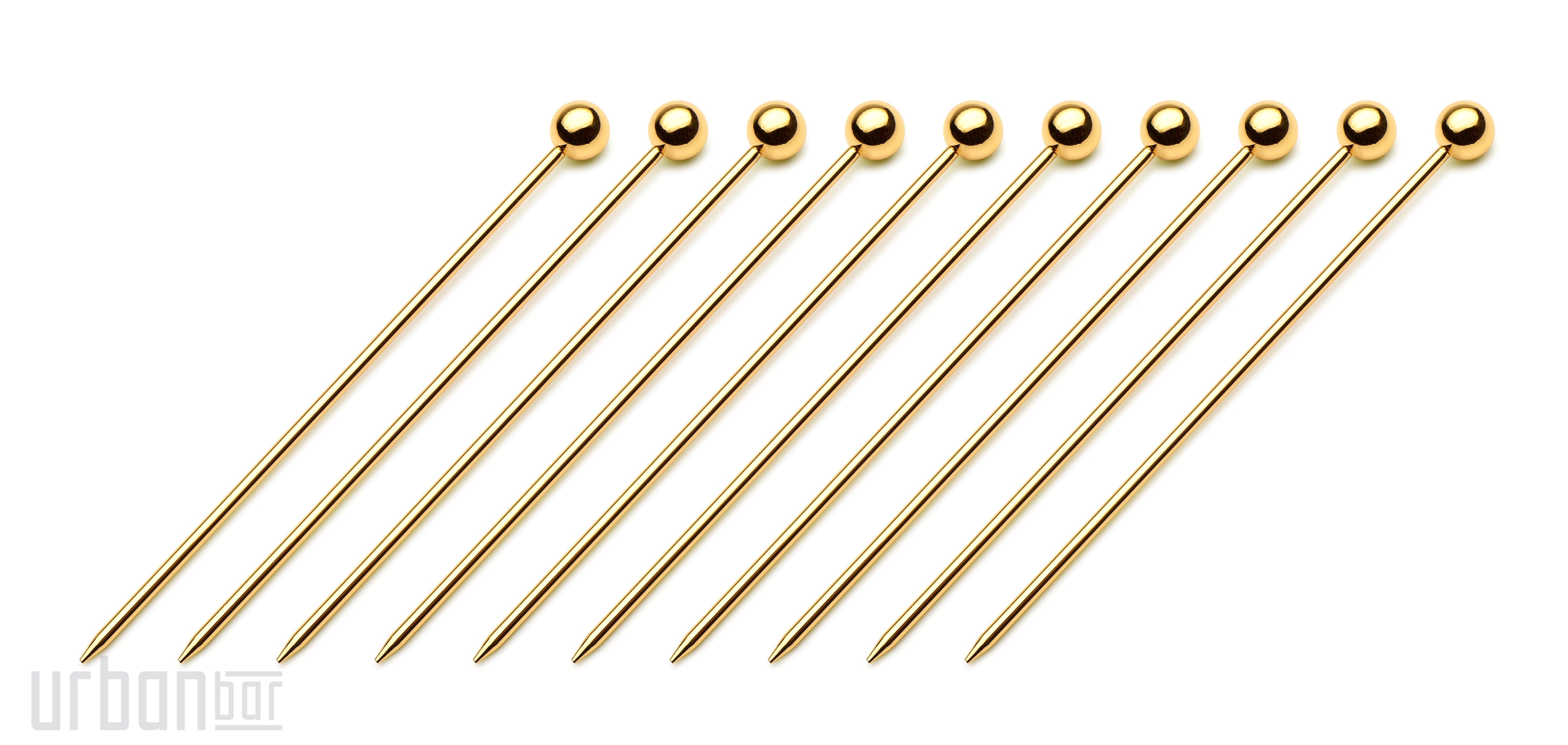Gold Cocktail Pick Set of 10