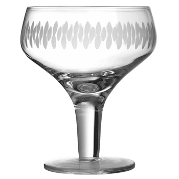 Retro Engraved Margarita Glass 28cl