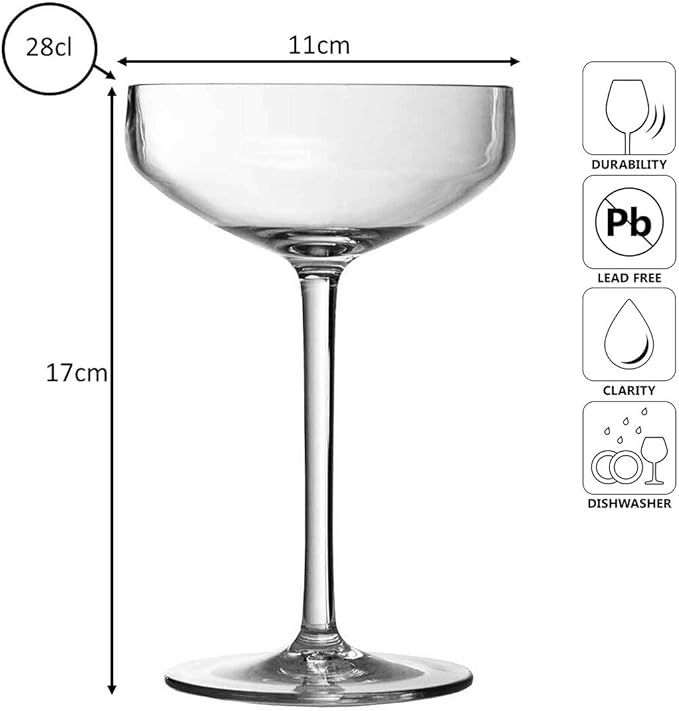 Iris Shatterproof Plastic Champagne Saucer Coupe 28cl