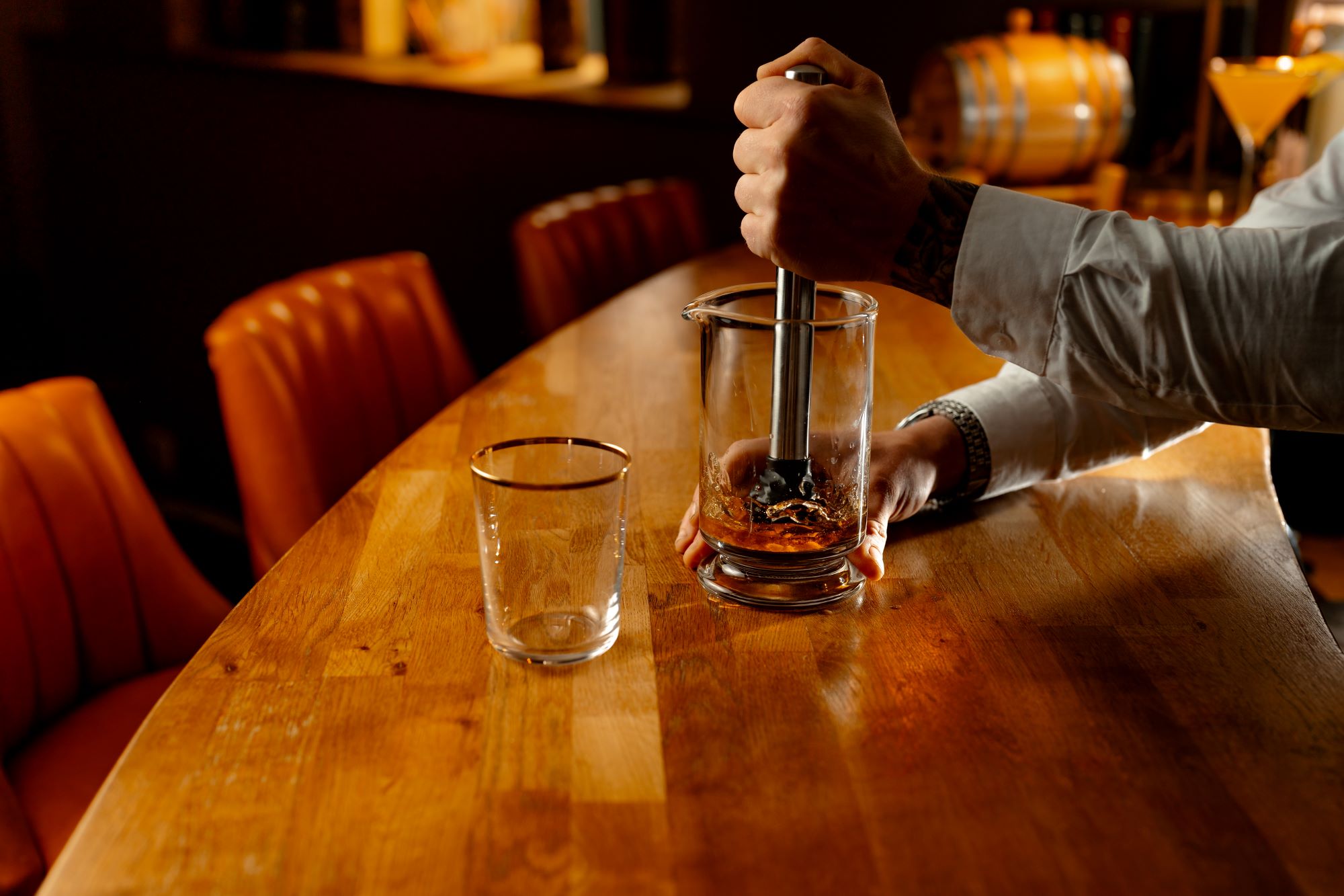 Fluet Highball-Glas mit Goldrand 45cl