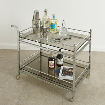 Chrome Vintage Drinks Trolley