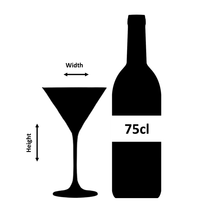 Verre à Martini Haut Ginza Cuts 21cl - Boîte de 6