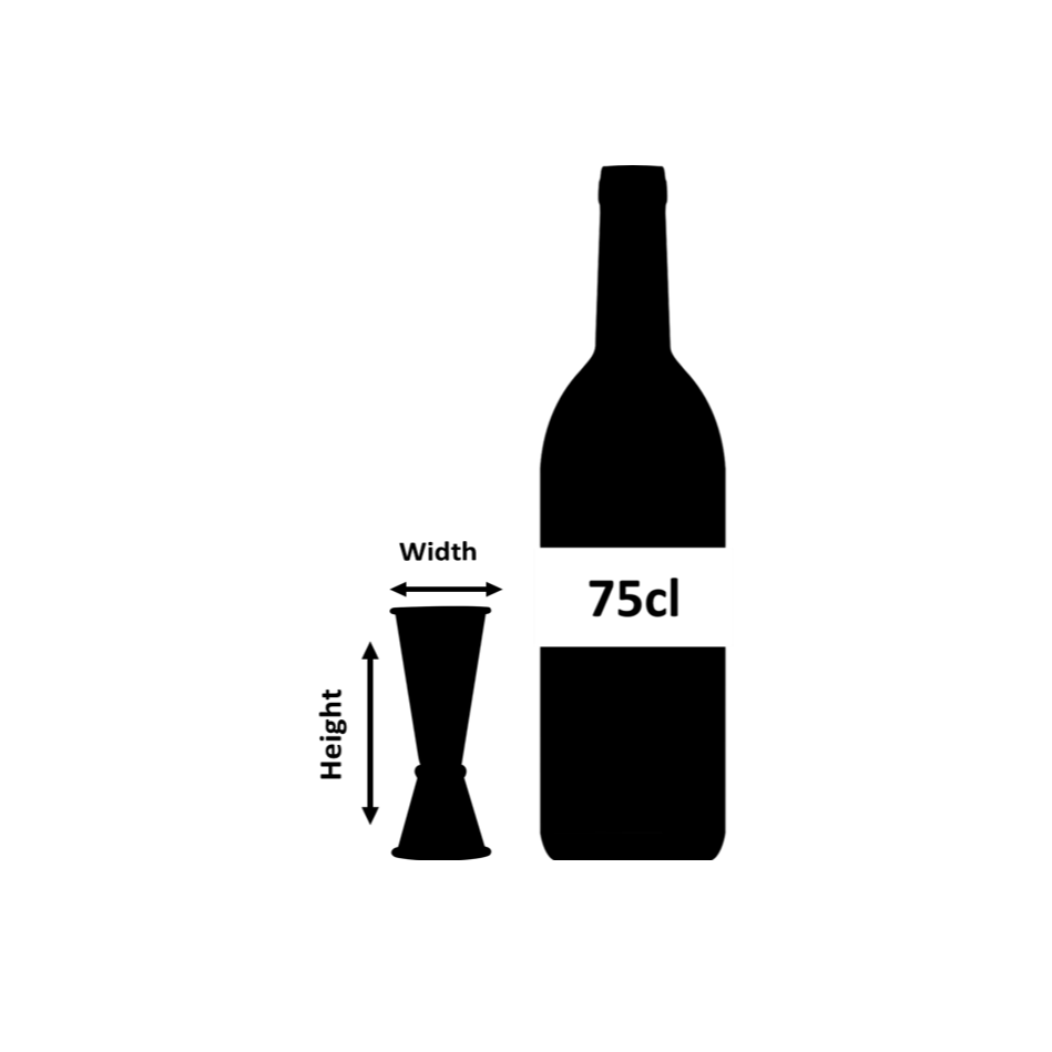 Ginza Misurino da cocktail in acciaio inox 25ml/50ml