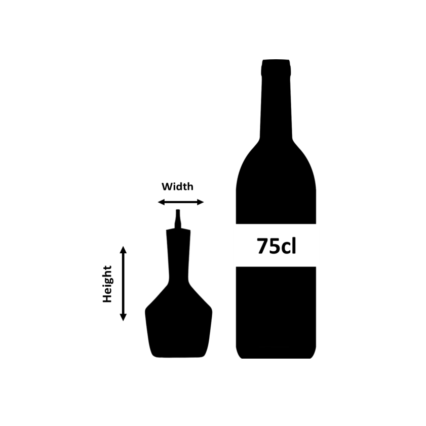 Bottiglia per bitter taglio diamantato 20cl