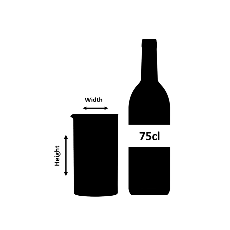 Vaso mezclador con base para cóctel Calabrese 3 cortes 60 cl